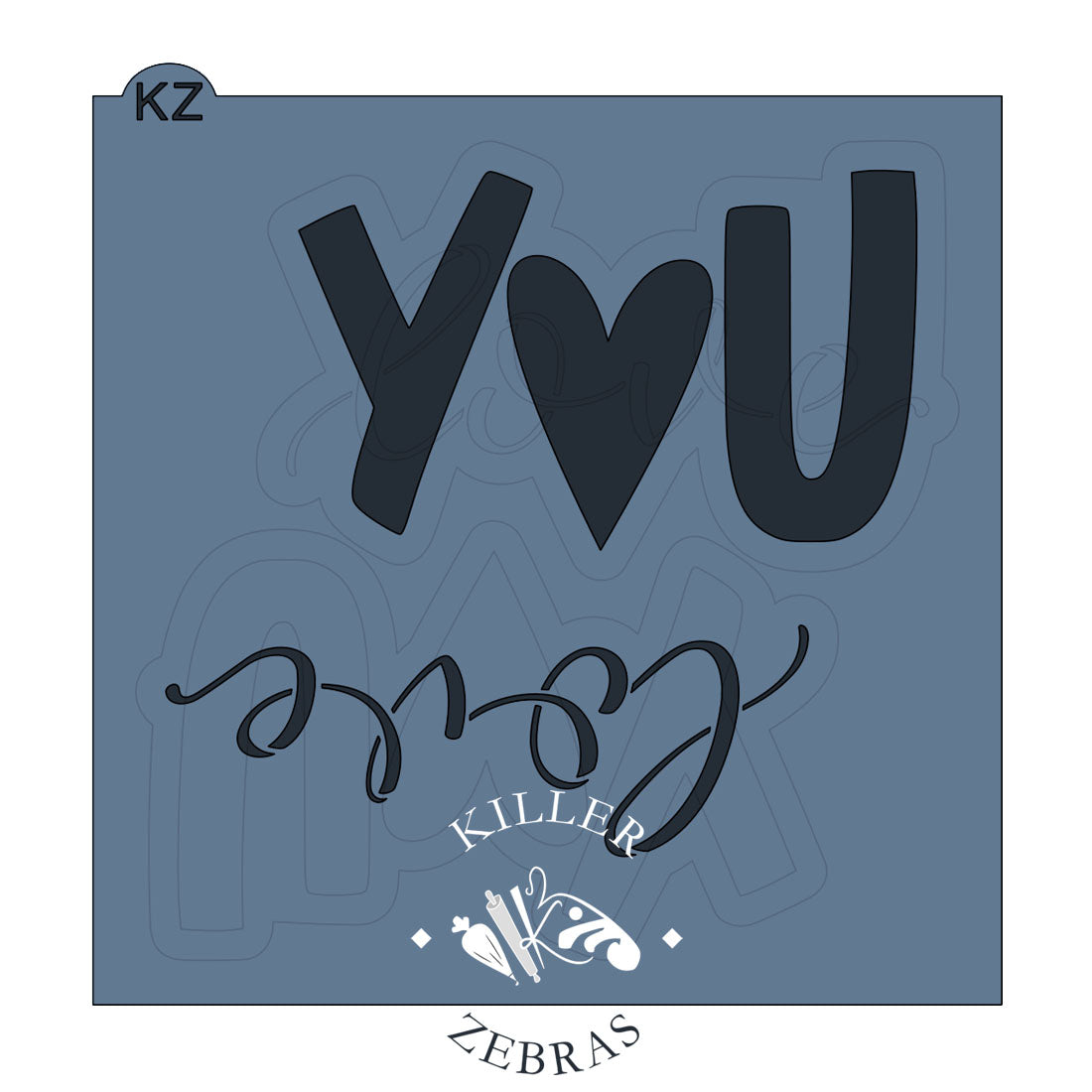 Love You (Style 2) Hand Lettered