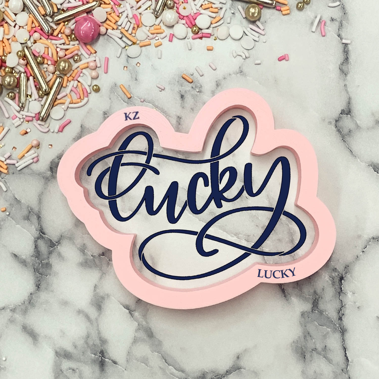 Lucky Hand Lettered