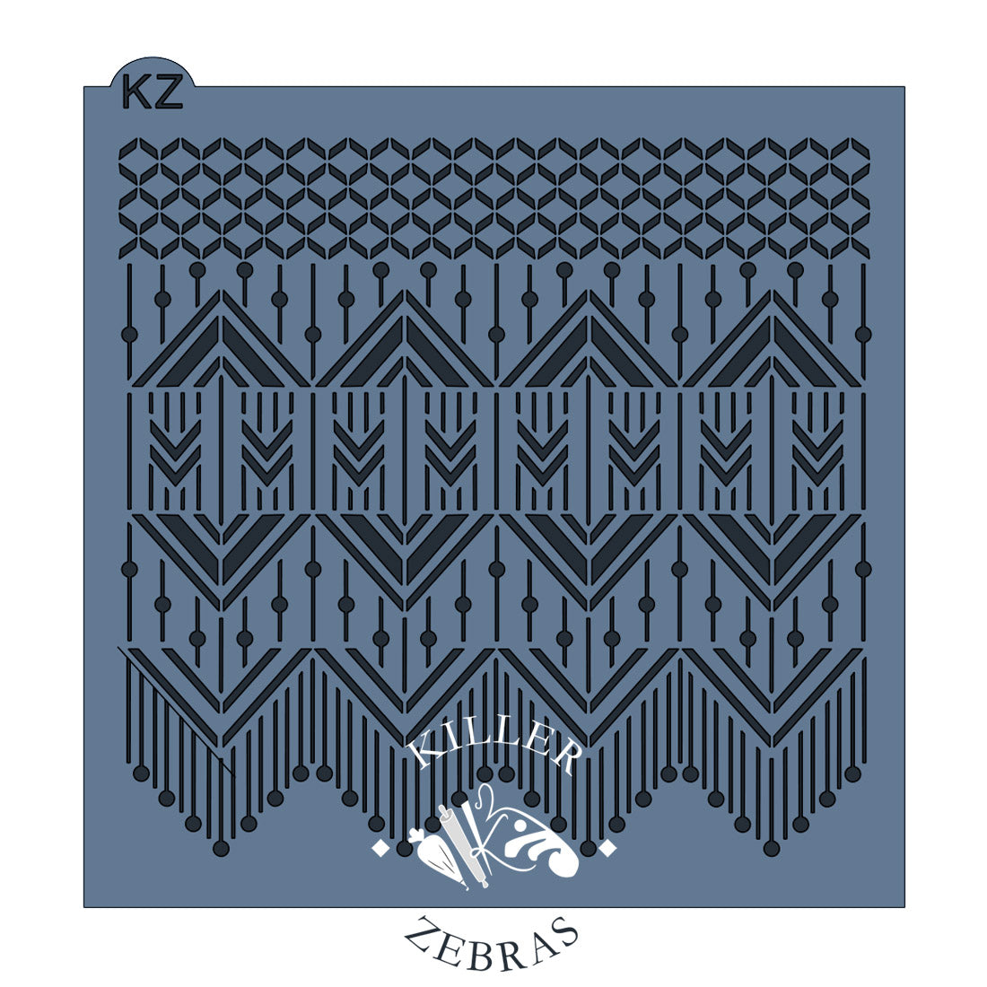 5.5 x 5.5 Stencil Macrame Stencil