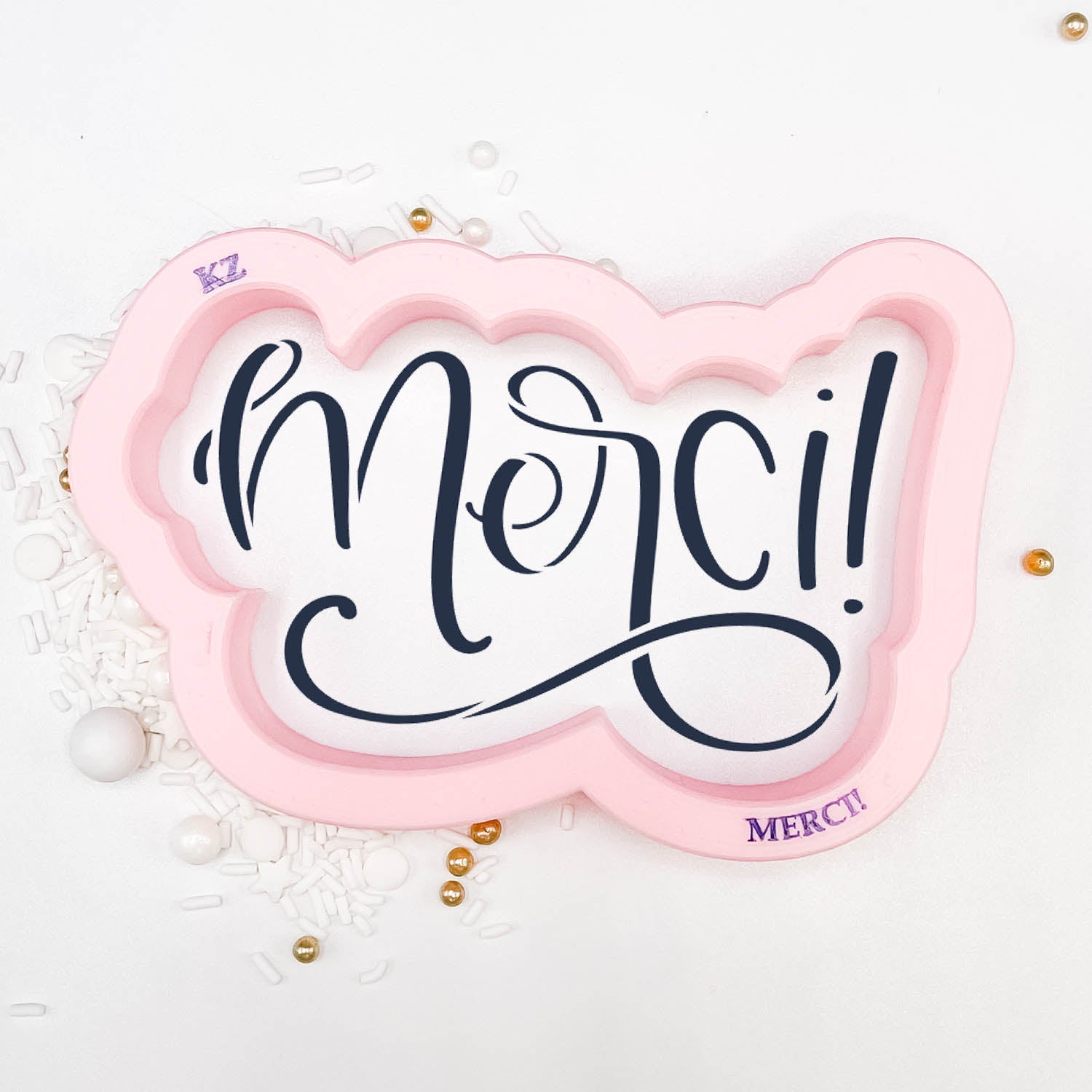 Cookie Cutters Merci! – Cookie Cutter & Stencil Set
