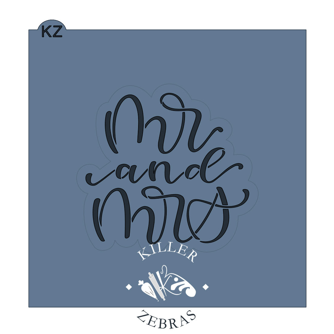 Mr. & Mrs. Hand Lettered (Style 3)