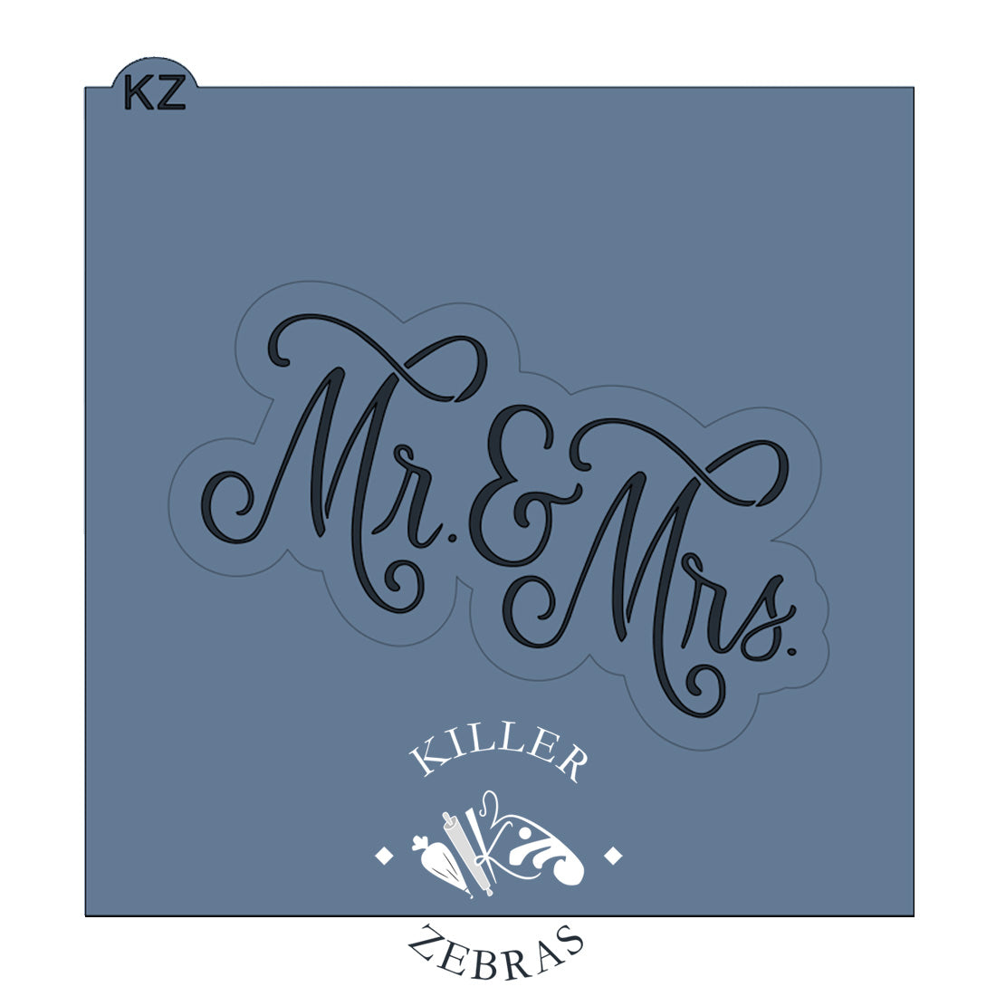 Mr. & Mrs. Hand Lettered (Style 1)