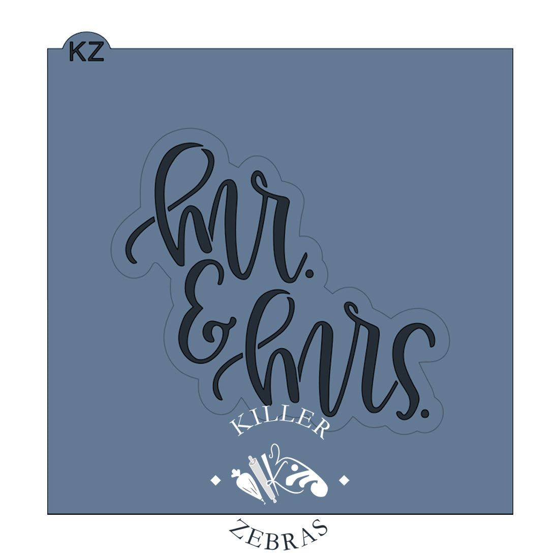 Cookie Cutters Mr. & Mrs. Hand Lettered (Style 2)