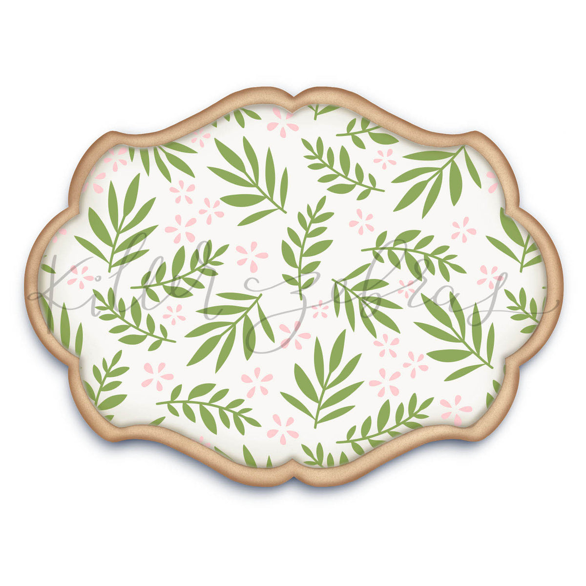 5.5 x 5.5 Stencil Paradise 2 Part Stencil