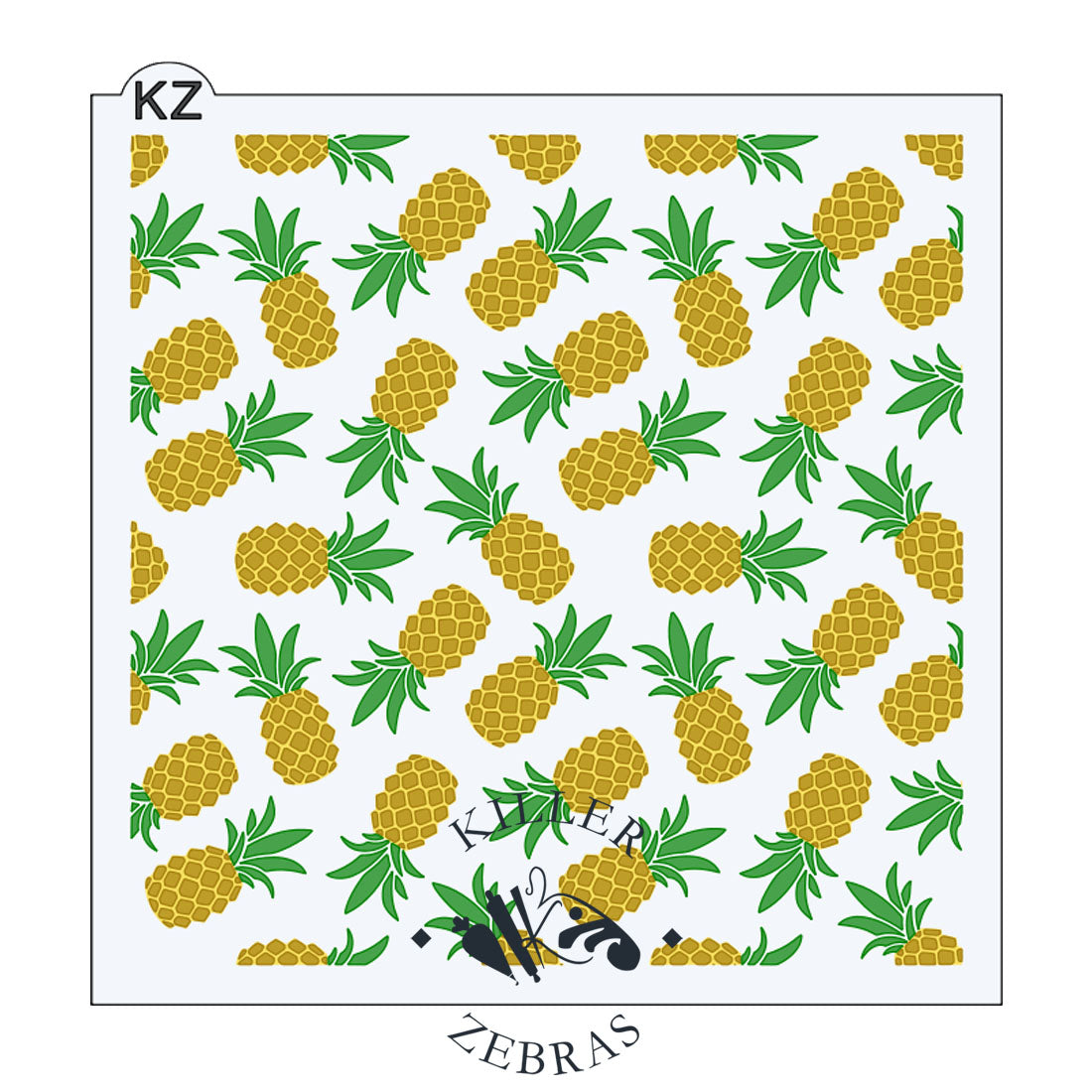 Pineapples 3 Part Stencil