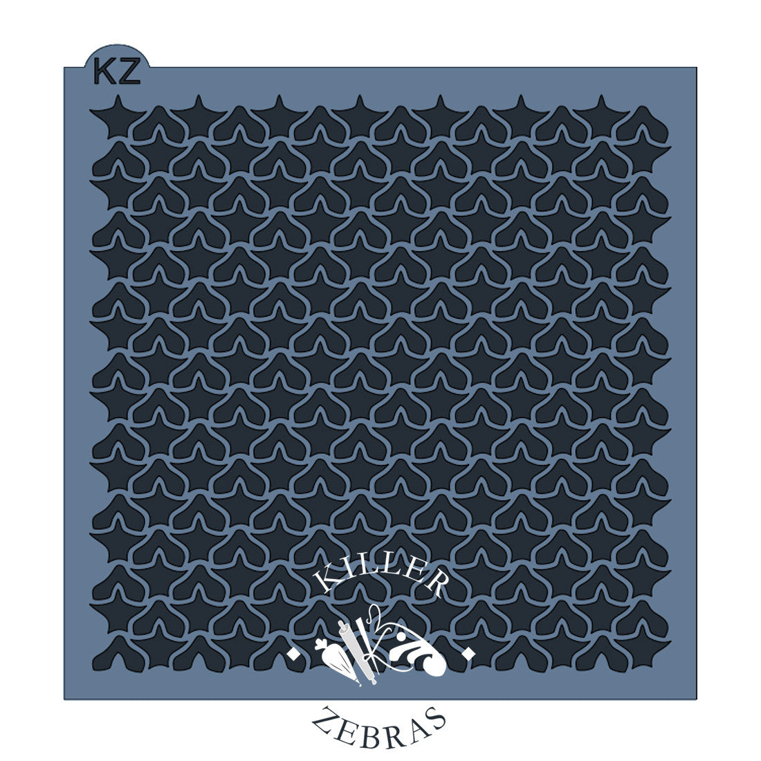5.5 x 5.5 Stencil Pineapple Texture – Cookie Stencil