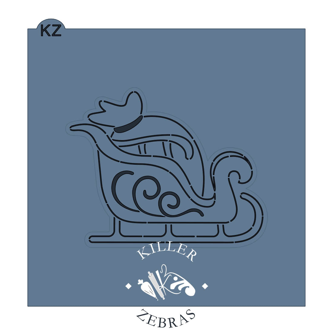 Cookie Cutters Santa&#39;s Sleigh Cutter/Stencil