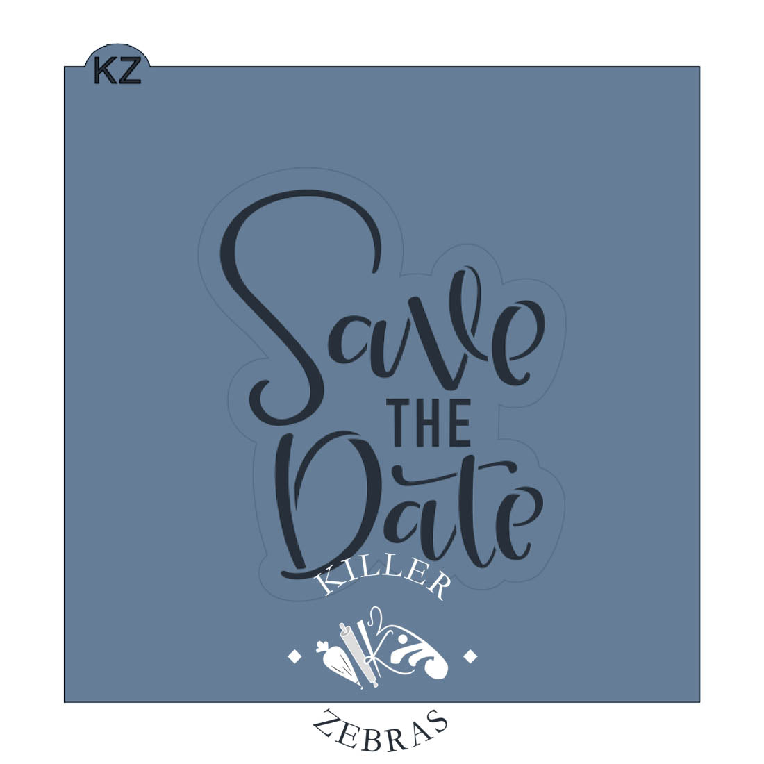 Cookie Cutters Save the Date Hand Lettered