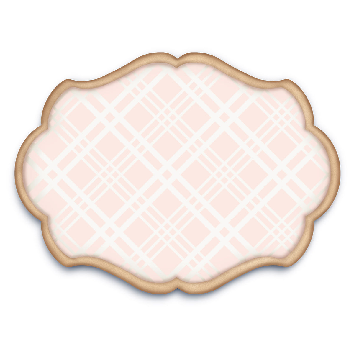 5.5 x 5.5 Stencil Simple Plaid Stencil