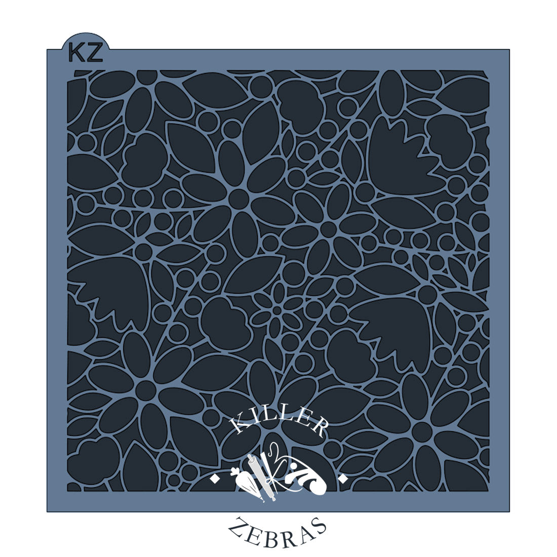 5.5 x 5.5 Stencil In Bloom Stencil