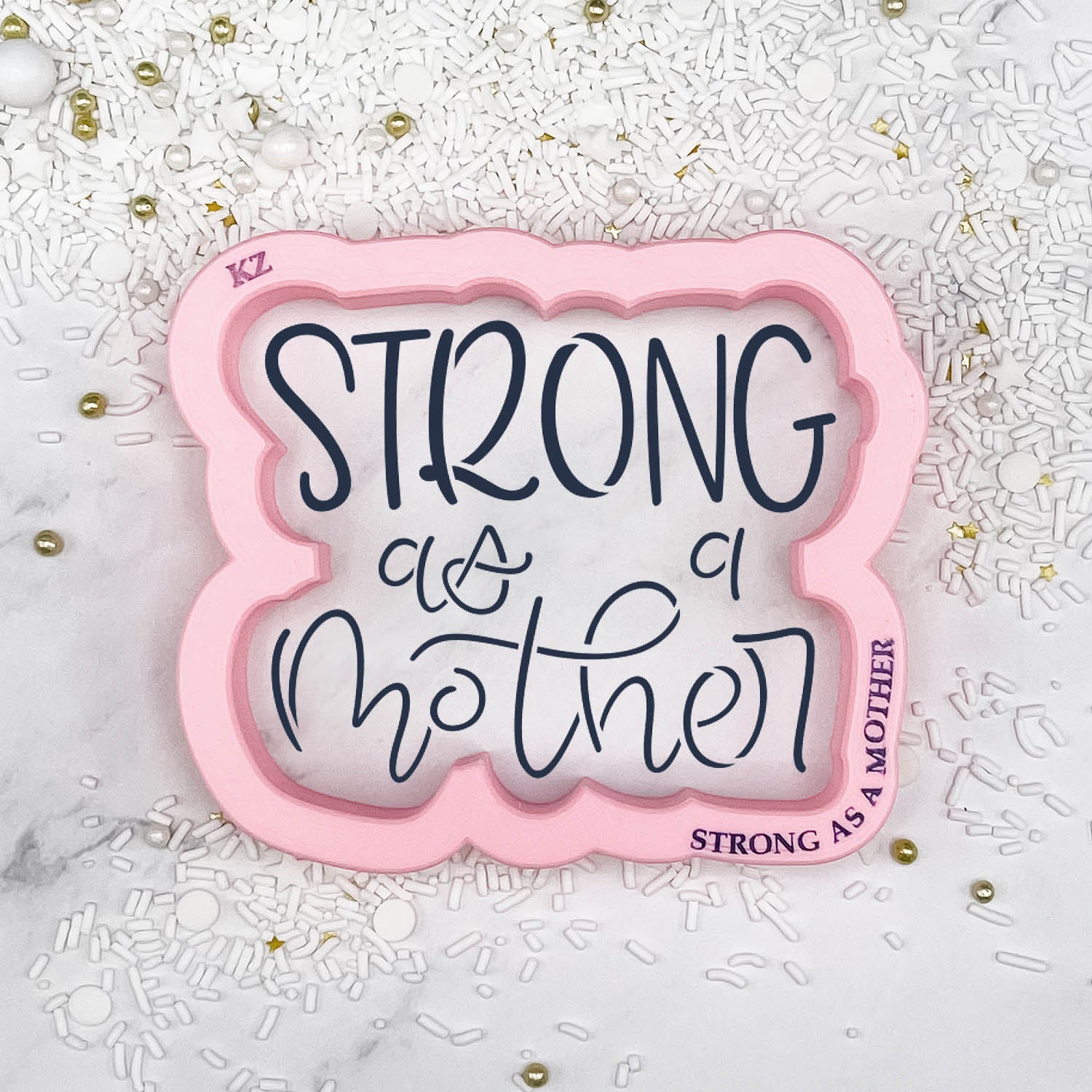 Strong as a Mother Hand Lettered