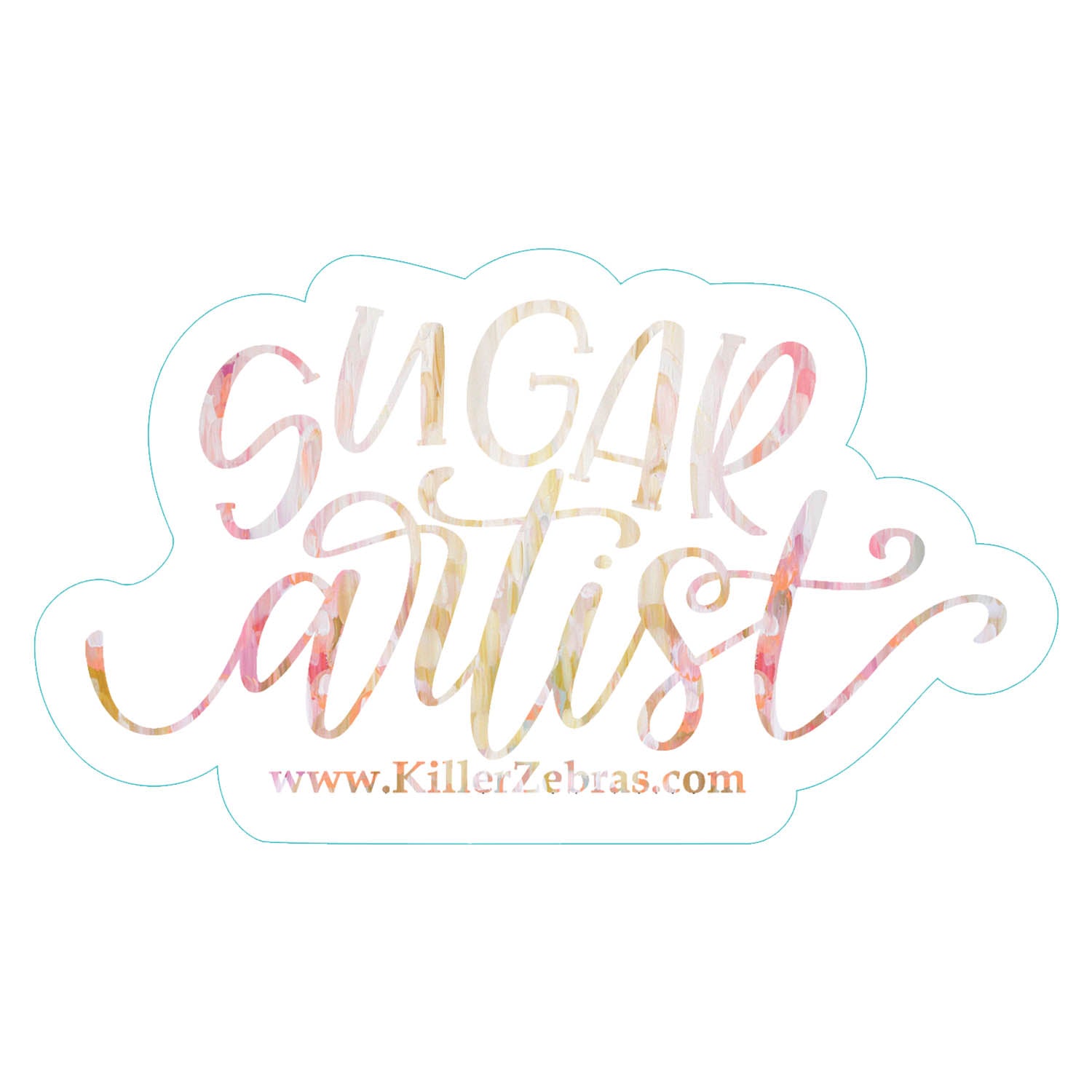 Sugar Sticker Design Sugar Artist Sticker/Decal | Killer Zebras