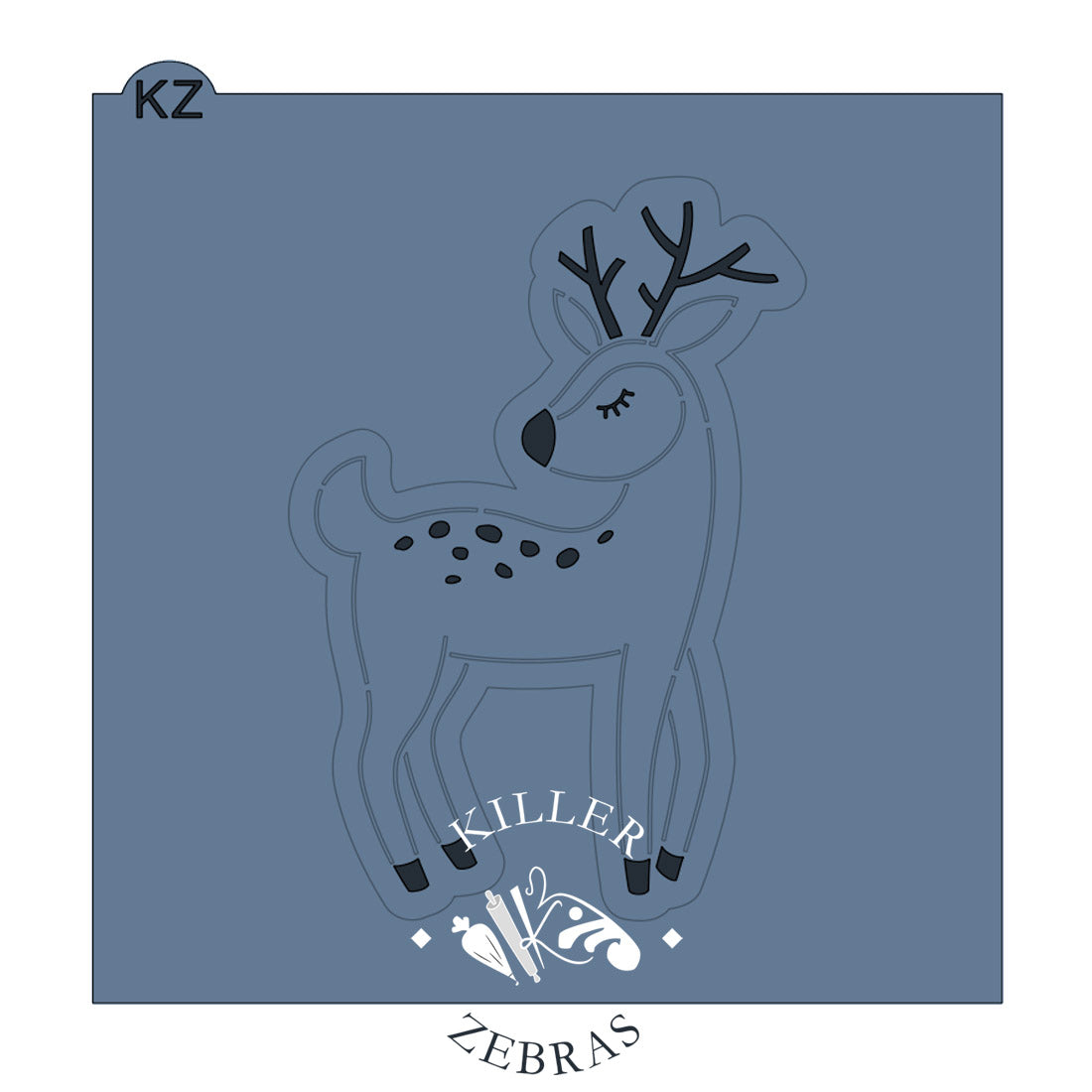 Winter Reindeer Cutter/Stencil