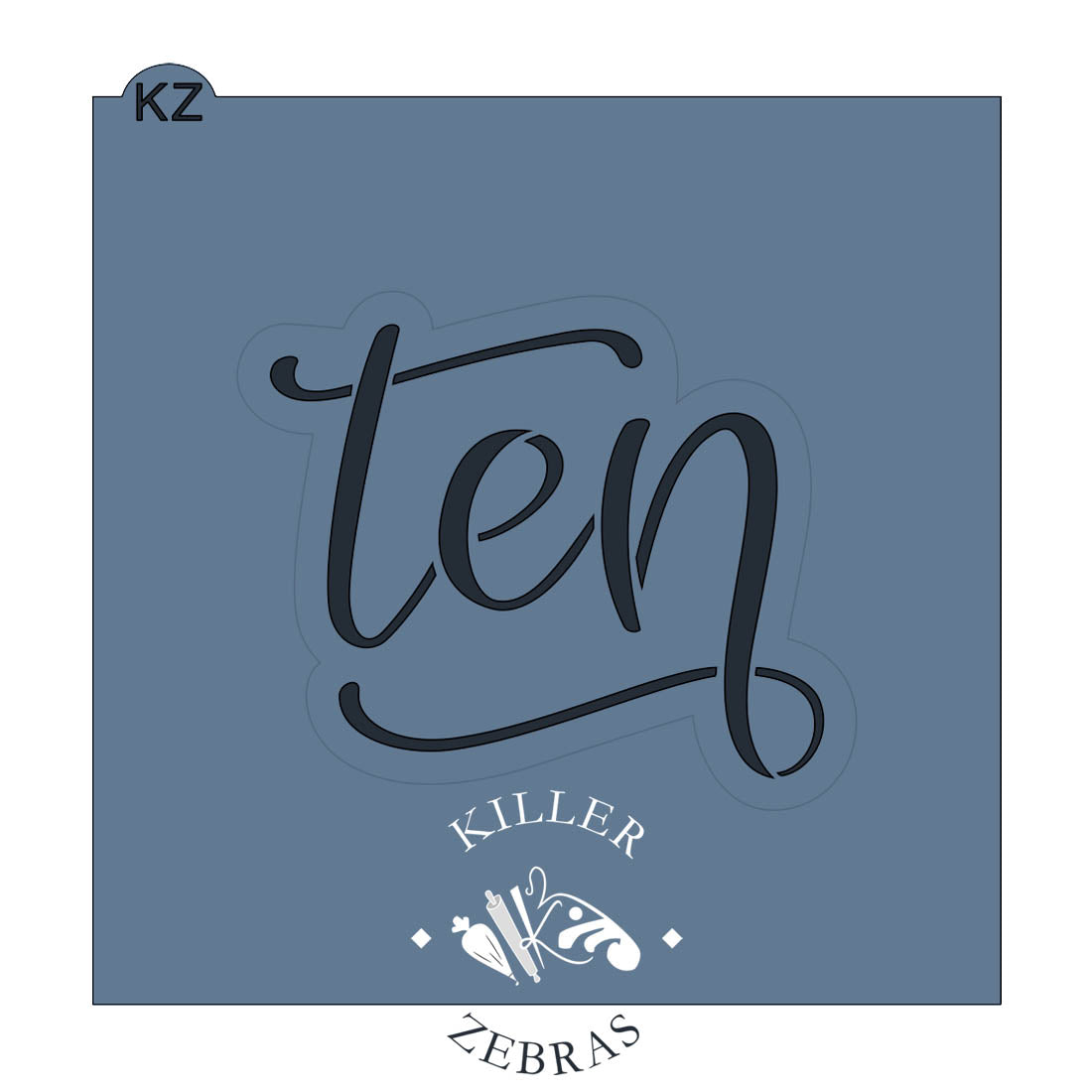 Ten Cutter/Stencil | Killer Zebras