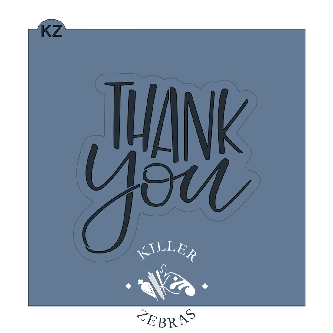 Cookie Cutters Thank You Hand Lettered (Style 2)