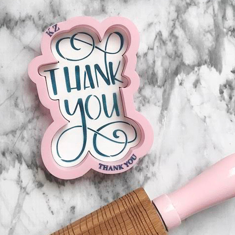 Cookie Cutters Thank You Hand Lettered (Style 1)