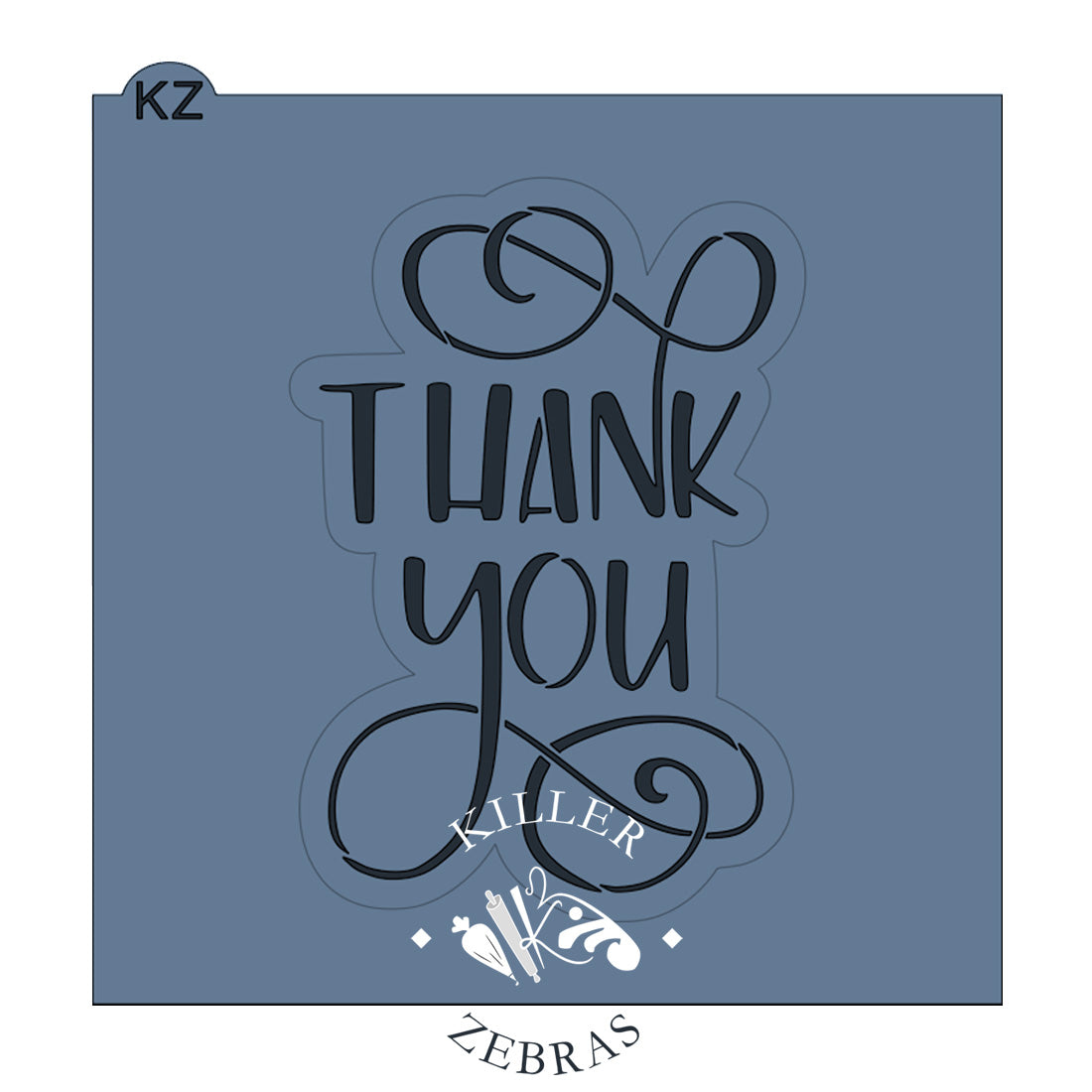 Cookie Cutters Thank You Hand Lettered (Style 1)