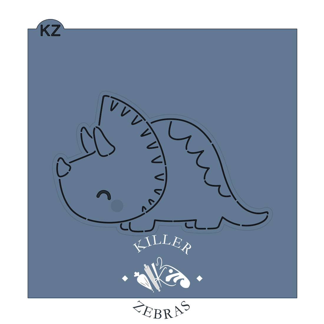 Cookie Cutters Triceratops Cutter/Stencil