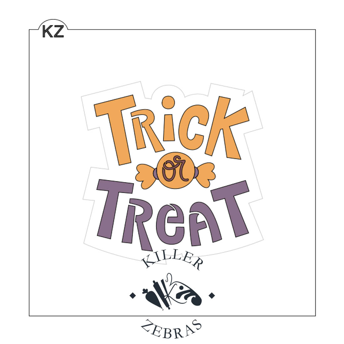Cookie Cutters Trick or Treat (Style 2) Hand Lettered