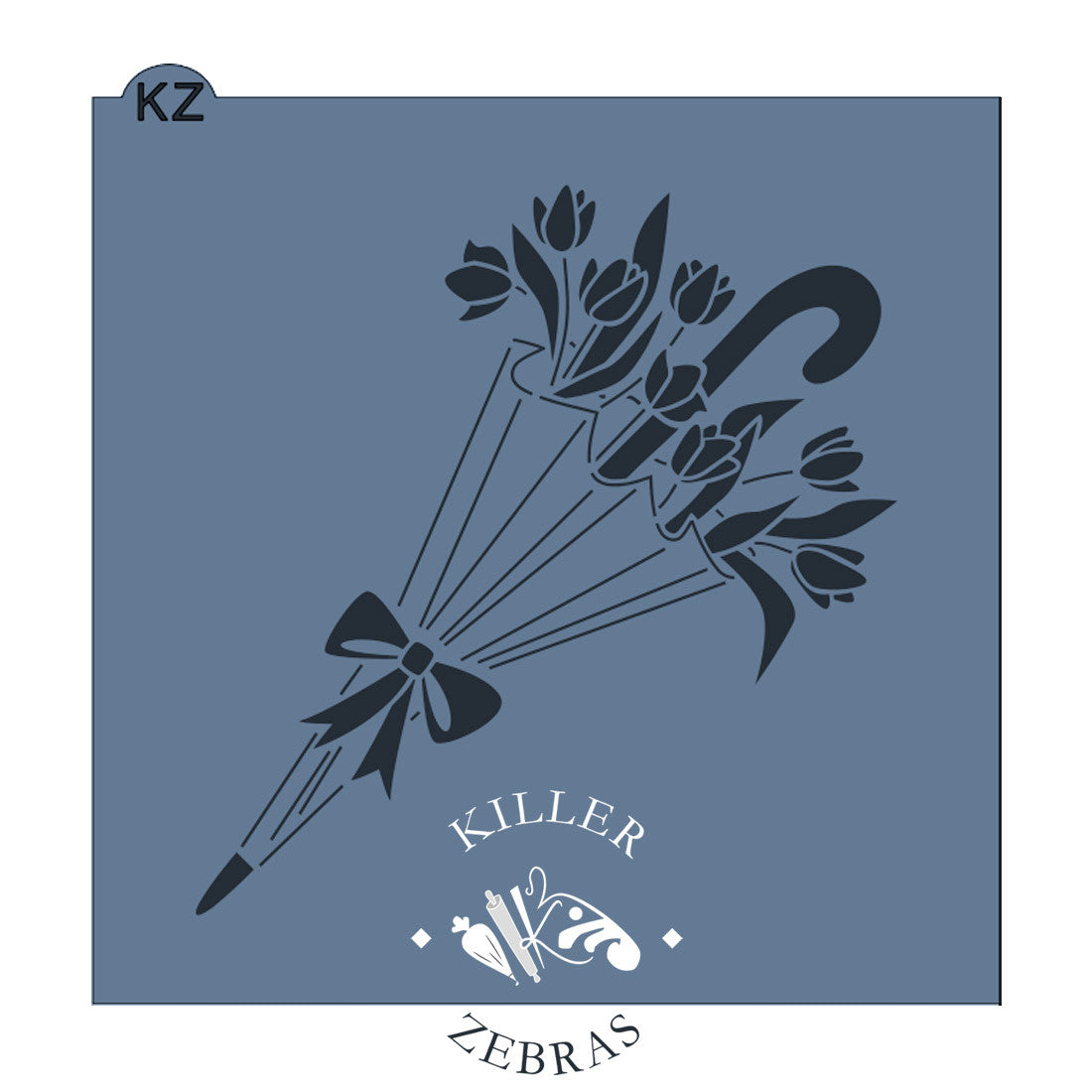 Cookie Cutters Spring Parasol Cutter/Stencil Stencil only