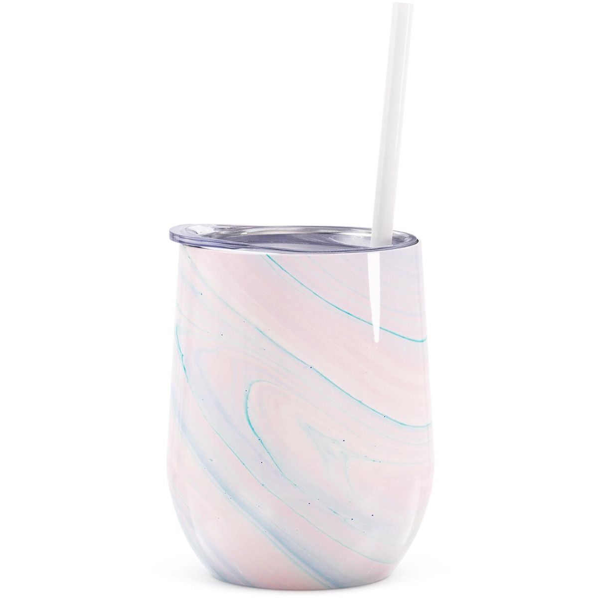 Pink Marble Glass Cold Cup 20oz