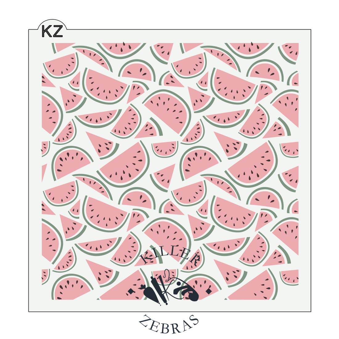 Watermelon Slices 3 Part Stencil