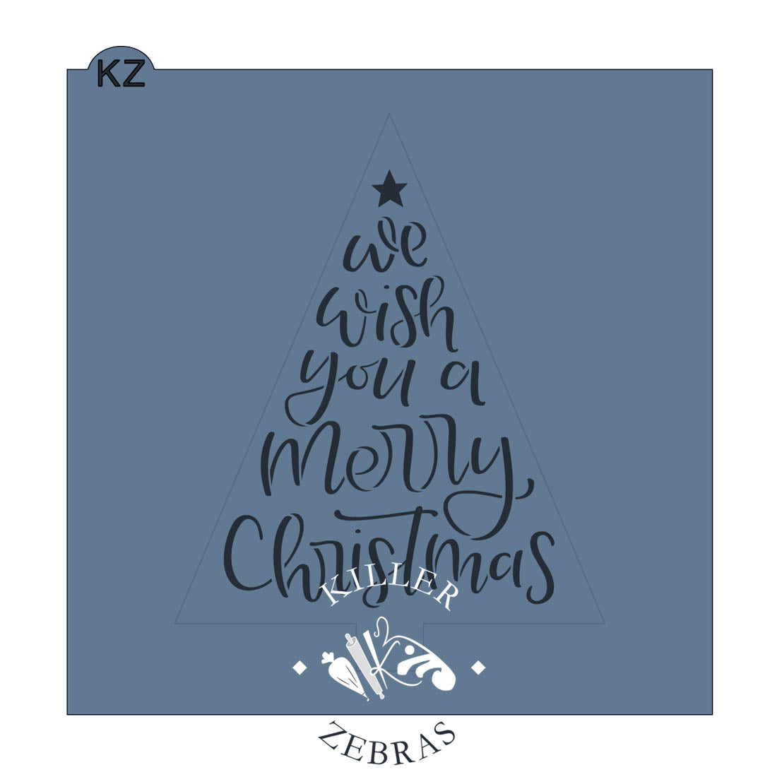 Cookie Cutters We Wish You A Merry Christmas Hand Lettered